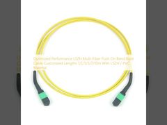 Optimized Performance LSZH Multi-Fiber Push On Bend Boot Cable Customized Lengths 1/2/3/5/7/10m With LSZH / PVC Material